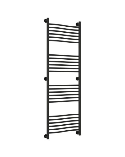 Полотенцесушитель водяной 1500х500 черный матовый Сунержа Флюид+ 31-0222-1550