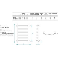 Водяной полотенцесушитель Energy Step 600x400 EWTR0STEP0604000000 Хром