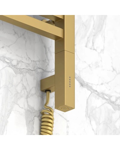 Полотенцесушитель электрический 800х300 золотой матовый МЭМ правый Сунержа Модус 3.0 032-5701-8030