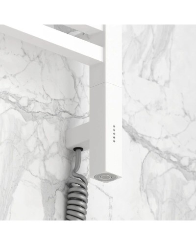 Полотенцесушитель электрический 800х300 белый матовый МЭМ левый Сунержа Модус 3.0 30-5700-8030