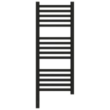 Полотенцесушитель электрический 800х300 черный матовый МЭМ левый Сунержа Модус 3.0 31-5700-8030