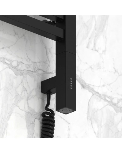 Полотенцесушитель электрический 600х400 черный матовый МЭМ правый Сунержа Модус 3.0 31-5701-6040