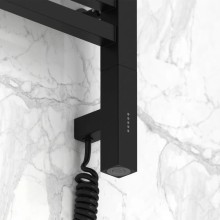 Полотенцесушитель электрический 800х400 черный матовый МЭМ правый Сунержа Модус 3.0 31-5701-8040