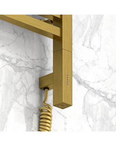 Полотенцесушитель электрический 1200х400 состаренная латунь МЭМ левый Сунержа Модус 3.0 051-5700-1240