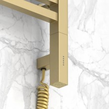 Полотенцесушитель электрический 500х500 шампань матовая МЭМ правый Сунержа Модус 3.0 022-5701-5050