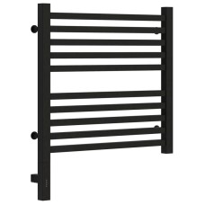 Полотенцесушитель электрический 500х500 черный матовый МЭМ левый Сунержа Модус 3.0 31-5700-5050