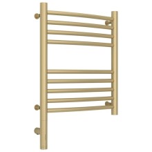 Полотенцесушитель электрический 500х400 шампань матовая МЭМ левый, перемычка выгнутая Сунержа Богема 3.0 022-5802-5040