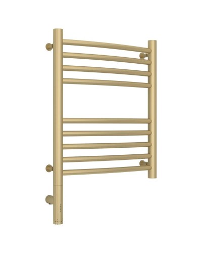 Полотенцесушитель электрический 500х400 шампань матовая МЭМ левый, перемычка выгнутая Сунержа Богема 3.0 022-5802-5040