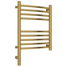 Полотенцесушитель электрический 500х400 золотой МЭМ левый, перемычка выгнутая Сунержа Богема 3.0 03-5802-5040