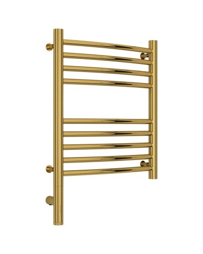 Полотенцесушитель электрический 500х400 золотой МЭМ левый, перемычка выгнутая Сунержа Богема 3.0 03-5802-5040