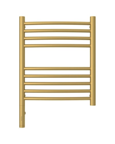 Полотенцесушитель электрический 500х400 золотой матовый МЭМ левый, перемычка выгнутая Сунержа Богема 3.0 032-5802-5040