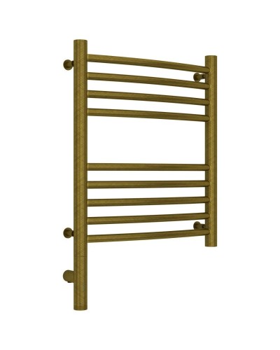 Полотенцесушитель электрический 500х400 состаренная бронза МЭМ левый, перемычка выгнутая Сунержа Богема 3.0 05-5802-5040