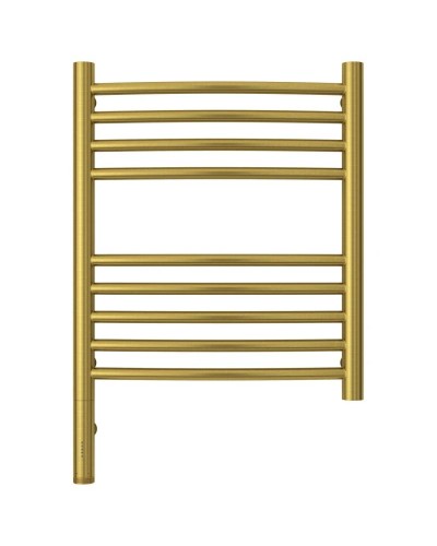 Полотенцесушитель электрический 500х400 состаренная латунь МЭМ левый, перемычка выгнутая Сунержа Богема 3.0 051-5802-5040