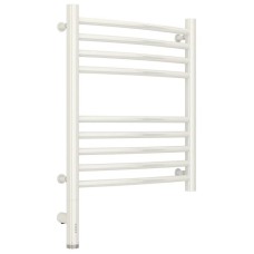 Полотенцесушитель электрический 500х400 белый глянец МЭМ  левый, перемычка выгнутая Сунержа Богема 3.0 12-5802-5040
