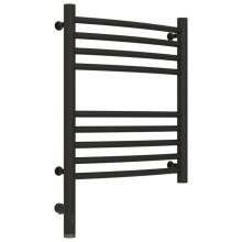 Полотенцесушитель электрический 500х400 темный титан муар МЭМ левый, перемычка выгнутая Сунержа Богема 3.0 15-5802-5040