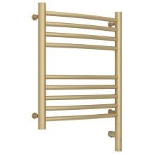 Полотенцесушитель электрический 500х400 шампань матовая МЭМ правый, перемычка выгнутая Сунержа Богема 3.0 022-5803-5040