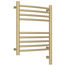 Полотенцесушитель электрический 500х400 шампань матовая МЭМ правый, перемычка выгнутая Сунержа Богема 3.0 022-5803-5040