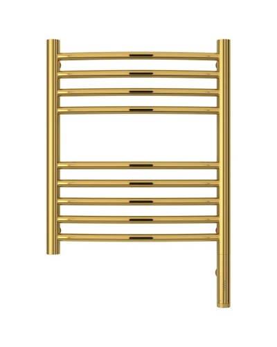 Полотенцесушитель электрический 500х400 золотой МЭМ правый, перемычка выгнутая Сунержа Богема 3.0 03-5803-5040