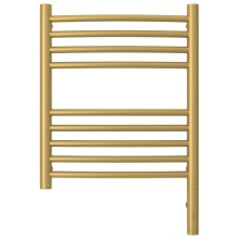 Полотенцесушитель электрический 500х400 золотой матовый МЭМ правый, перемычка выгнутая Сунержа Богема 3.0 032-5803-5040