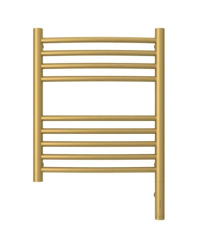 Полотенцесушитель электрический 500х400 золотой матовый МЭМ правый, перемычка выгнутая Сунержа Богема 3.0 032-5803-5040