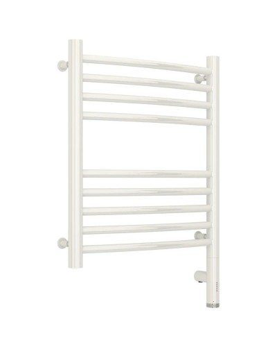 Полотенцесушитель электрический 500х400 белый глянец МЭМ правый, перемычка выгнутая Сунержа Богема 3.0 12-5803-5040