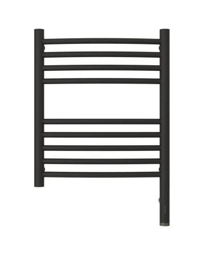 Полотенцесушитель электрический 500х400 темный титан муар МЭМ правый, перемычка выгнутая Сунержа Богема 3.0 15-5803-5040