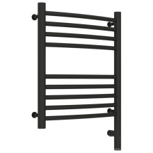 Полотенцесушитель электрический 500х400 темный титан муар МЭМ правый, перемычка выгнутая Сунержа Богема 3.0 15-5803-5040