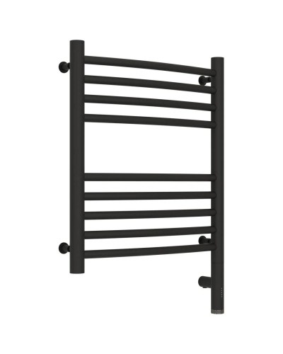 Полотенцесушитель электрический 500х400 темный титан муар МЭМ правый, перемычка выгнутая Сунержа Богема 3.0 15-5803-5040