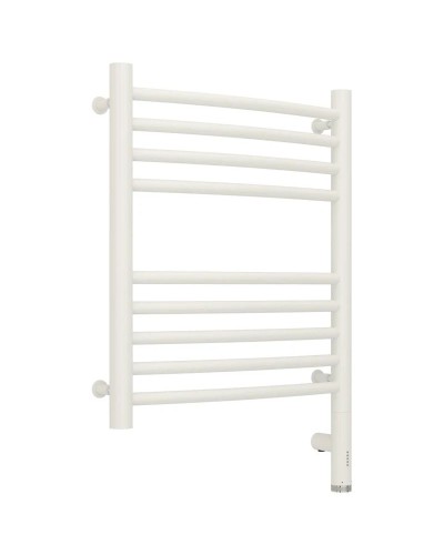 Полотенцесушитель электрический 500х400 белый матовый МЭМ правый, перемычка выгнутая Сунержа Богема 3.0 30-5803-5040