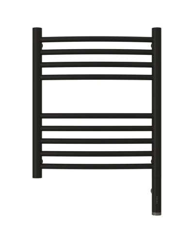 Полотенцесушитель электрический 500х400 черный матовый МЭМ правый, перемычка выгнутая Сунержа Богема 3.0 31-5803-5040