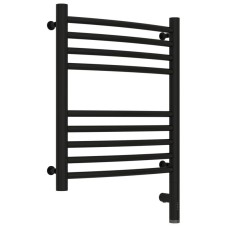 Полотенцесушитель электрический 500х400 черный матовый МЭМ правый, перемычка выгнутая Сунержа Богема 3.0 31-5803-5040