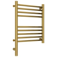 Полотенцесушитель электрический 500х400 золотой МЭМ левый, перемычка прямая Сунержа Богема 3.0 03-5804-5040