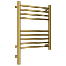 Полотенцесушитель электрический 500х400 золотой МЭМ левый, перемычка прямая Сунержа Богема 3.0 03-5804-5040