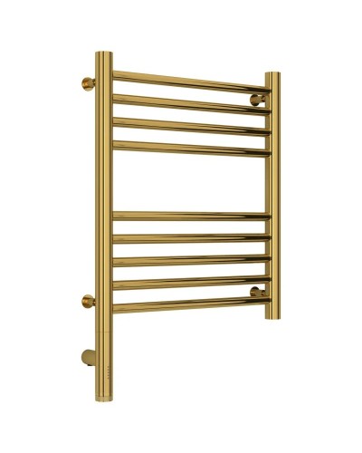 Полотенцесушитель электрический 500х400 золотой МЭМ левый, перемычка прямая Сунержа Богема 3.0 03-5804-5040