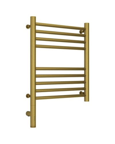 Полотенцесушитель электрический 500х400 состаренная латунь МЭМ левый, перемычка прямая Сунержа Богема 3.0 051-5804-5040