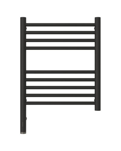 Полотенцесушитель электрический 500х400 темный титан муар МЭМ левый, перемычка прямая Сунержа Богема 3.0 15-5804-5040