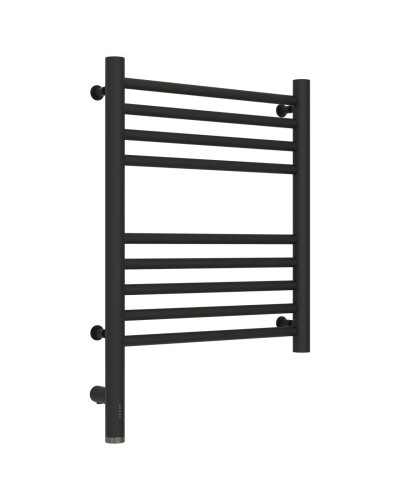 Полотенцесушитель электрический 500х400 темный титан муар МЭМ левый, перемычка прямая Сунержа Богема 3.0 15-5804-5040