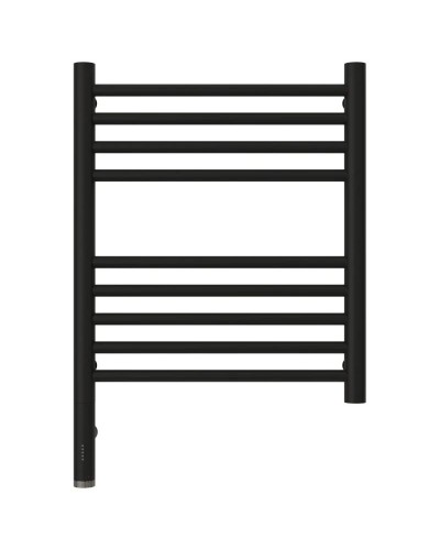 Полотенцесушитель электрический 500х400 черный матовый МЭМ левый, перемычка прямая Сунержа Богема 3.0 31-5804-5040