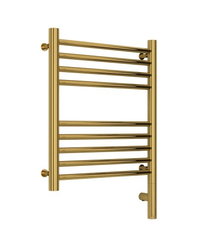 Полотенцесушитель электрический 500х400 золотой МЭМ правый, перемычка прямая Сунержа Богема 3.0 03-5805-5040