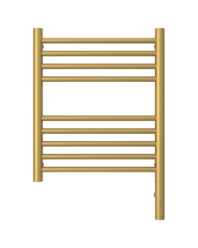 Полотенцесушитель электрический 500х400 золотой матовый МЭМ правый, перемычка прямая Сунержа Богема 3.0 032-5805-5040