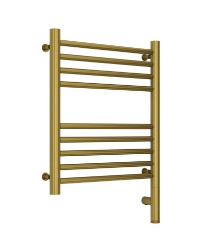 Полотенцесушитель электрический 500х400 состаренная латунь МЭМ правый, перемычка прямая Сунержа Богема 3.0 051-5805-5040