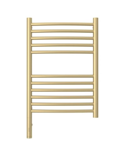 Полотенцесушитель электрический 600х400 шампань матовая МЭМ левый, перемычка выгнутая Сунержа Богема 3.0 022-5802-6040