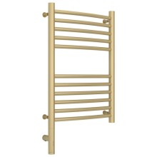 Полотенцесушитель электрический 600х400 шампань матовая МЭМ левый, перемычка выгнутая Сунержа Богема 3.0 022-5802-6040