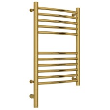 Полотенцесушитель электрический 600х400 золотой МЭМ левый, перемычка выгнутая Сунержа Богема 3.0 03-5802-6040