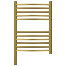 Полотенцесушитель электрический 600х400 состаренная латунь МЭМ левый, перемычка выгнутая Сунержа Богема 3.0 051-5802-6040