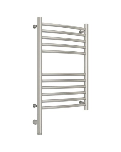 Полотенцесушитель электрический 600х400 сатин МЭМ левый, перемычка выгнутая Сунержа Богема 3.0 071-5802-6040