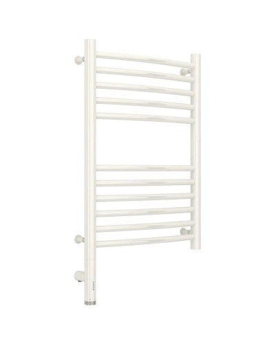 Полотенцесушитель электрический 600х400 белый глянец МЭМ левый, перемычка выгнутая Сунержа Богема 3.0 12-5802-6040