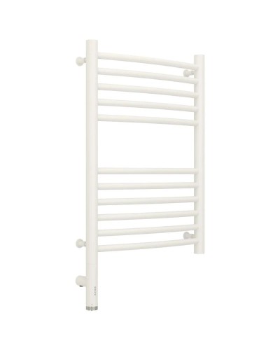 Полотенцесушитель электрический 600х400 белый матовый МЭМ левый, перемычка выгнутая Сунержа Богема 3.0 30-5802-6040