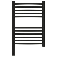 Полотенцесушитель электрический 600х400 черный матовый МЭМ левый, перемычка выгнутая Сунержа Богема 3.0 31-5802-6040