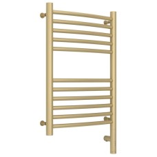 Полотенцесушитель электрический 600х400 шампань матовая МЭМ правый, перемычка выгнутая Сунержа Богема 3.0 022-5803-6040